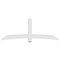 Ekena Millwork Bellingham Architectural Grade PVC Gable Bracket, 96"W x 36"H x 6"D x 6"F, 9/12 Pitch GBP096X36X0606BEL00 - alternate 4